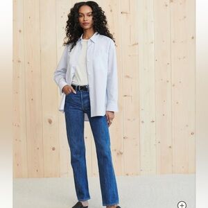 JENNI KAYNE PALE BLUE BOYFRIEND SHIRT SZ LARGE. Great Condition, needs ironing!